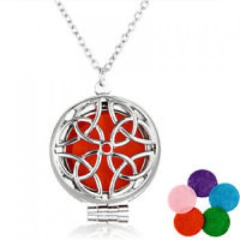 Essential Oil Necklace - Celtic Flower